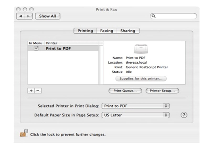 pdf writer for mac printer